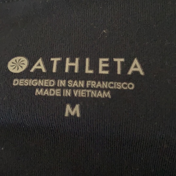 Athleta Track Tux Tight Leggings Stripe Navy Blue - size Medium - Picture 8 of 10